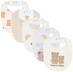 Chicco Set de Bavete Chicco - 5 Bavete din Frottee, 100 Bumbac, Design cu Ursuleti (83015656) Bavata