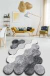 Avoni Lighting Covor Asi Home Circle - Grey 100 x 160cm Poliester Gri InchisGriAlb (959chl2302) Covor