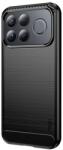 MOFI Husă de protecție din silicon pentru telefon Poco F9 Ultra MOFI, rezistentă la șocuri, cu model carbon, NEGRU (GP-196341)