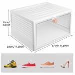 Realne Cutie Organizatoare pentru Pantofi cu Capac, Albă (RC-K-1962)