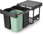 Brabantia Sort & Go sortare deșeuri 10 l negru-verde 232541 (232541) Cos de gunoi