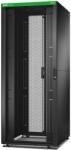 APC by Schneider Electric Easy Rack 800mm/42U/1000mm tetővel, oldalsó panellel, kerekekkel, lábakkal és 4 konzollal, alj nélkül, fekete (ER8202) (ER8202)