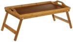 Brius Tava mic dejun 5Five Bambou cu picioare pliabile, 50x30x22 cm, MDF si bambus, maro natur (JJ-540724270)