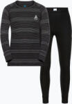 ODLO Lenjerie de corp termică pentru copii ODLO Active Warm Eco Long negru/gri melange