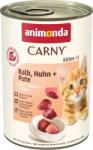 Animonda Carny Kitten nedves macskaeledel borjúval, csirkével és pulykával - 12 x 400 g
