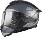 MT Helmets Cască de motocicletă pliabilă MT Atom 2 SV Kaster C2 negru mat-gri (MT1335E13C22)