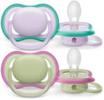 Philips játszócumi Ultra Air neutral 0-6hó lányos lila 2db - babamarket