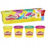 Hasbro Play-doh Gyurma Élénk színek 4-PAK Utántöltő tubus G0689 (G0689)