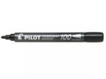 Pilot permanens filctoll 100, kerek hegyű, fekete (SCA-100-B)