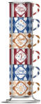 Bialetti Candyland espresso csésze szett állványban 6db (NCANDY004)