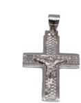 Ékszershop Ezüst vésett lap feszület medál (2147576)