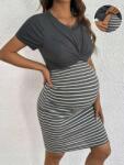 Shein Csíkos Ruha S06 Xs