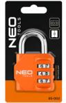 NEO TOOLS 66×43×22mm Neo kódzáras szekrény lakat (85-002)
