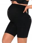 Shein Fekete Kismama Bugyi Rövidnadrág S06 50