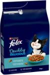FELIX Doubly Delicious Adult lazaccal és tengeri hallal 3kg száraz macskaeledel