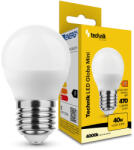 Technik LED Izzó Globe Mini G45 4, 9W E27 360° 4000K (470 lumen) ERP, természetes fehér, CRI>80, MTL-G454000K4-9WE27N (MTL-G454000K4_9WE27N)