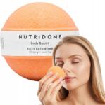 Nutridome Fürdőgolyó narancssárga Hidratáló fürdőbomba ajándékba Nutridome (Fizzy bath bomb Orange-vanilla)
