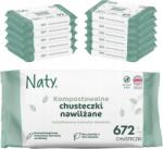 Naty Csecsemő törlőkendő Hipoallergén Komposztálható Növényi 672 db