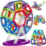 MEMFLOW Mágneses Építőkockák Nagy Panelek 3D Puzzle Gyerekeknek 134 Db-os