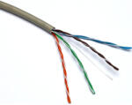 Excel UTP Cat. 5e patch kábel PVC 305m/doboz SZÜRKE (100-081-305M) EXCEL