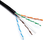 Excel UTP kültéri falkábel Cat6 PE 305m/doboz FEKETE (100-100) EXCEL