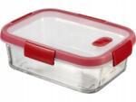Keter Smart Cook" ételtároló, piros, 0, 9 l, szögletes, üveg, Curver (235706)