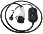 VHBW töltőkábel elektromos autóhoz, plug-in hibridhez - 2-es típusú kábel az Euro-csatlakozóhoz, egyfázisú, 16 A, 3, 5 kW, 3 m (WB-888401503) - smartgo