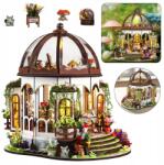  Miniatűr Ház, Babaház, Modellező Készlet, Fa Puzzle (Miniaturowy zestaw do budowy domu)