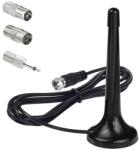  Fm teleszkópos antenna Dab 20-80, 5 cm mágneses kábel 3 m 3 adapter (5904133275135)
