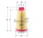 TECNECO Filtru aer TECNECO AR9680 (AR9680)