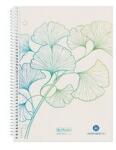 MD Creative Herlitz - Spirálfüzet A5/70 lap, négyzetrács, Ginkgo
