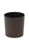  Műanyag virágcserép Malwa 250 mm bordázott, mocca