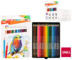 Deli Színes ceruzák DELI háromszögű 18 szín Color Emotion EC00210