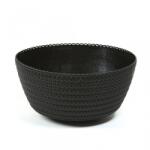  Műanyag virágcserép Bowl Jersey 240 mm, fekete