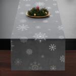 MyBestHome ZET Asztali futó SNOWFLAKE sötétszürke 40x140 cm Mybesthome