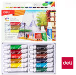 Deli Akrilfesték készlet DELI 12 szín, 12 ml EC12-12