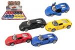 Teddies Kinsmart autó Porsche Carrera GT 1: 36 12, 5 cm fém/műanyag 4 szín, felhúzós