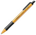 STABILO Golyóstoll "Pointball", fekete, 0, 5 mm, nyomógombos mechanizmus, STABILO