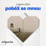 Origamica Origami üdvözlőlap - Fuss velem