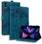  ART BLOSSOM Husă tip carte pentru Samsung Galaxy Tab S12+ albastră