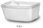 MPBergamo Castron din plastic finisat pentru cusca cu usa metalica 300ml, 9x12x5.5 cm