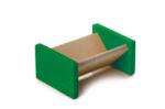 JKAnimals Hranitor din Lemn pentru Rozatoare 8 cm - Suport Ecologic tip iesle Lemn, Fan si Delicii