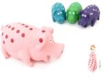 Yommy Jucarie Porc din Latex cu Grohait Realist (16cm) - Porcusor Interactiv pentru Stimulare Auditiva, Masticatie Usoara si Aport