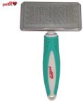 petRO Tesala Profesionala cu Tipsuri PETRO - Caini si Pisici cu Pini Protejati si Maner Ergonomic (Marimi M / L)