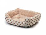JK ANIMALS Pat catel Puppy M 56X46X17 cm Bej, Canapea Lux Plus cu Buline, Baza Joasa, Andtiderapanta