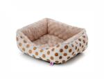 JK ANIMALS Pat catel Puppy S 45X40X16 cm Bej, Canapea Luxoasa Plus Moale, Baza Joasa, Antiderapant