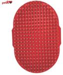 petRO Perie de Palma Ovala din Cauciuc petRO cu Tipsuri de Protectie - Ajustabila cu Pini Metalici Flexibili pentru Par Mort si Masaj, 13 x 8.5 x 1.7 cm