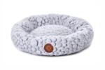 JK ANIMALS Patut Rotund pentru Caini si Pisici JK Bubble - Cuib Circular cu Textura 3D in Relief, Perna Ultra-Moale si Baza Oxford Antiderapanta
