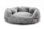 JK ANIMALS Cuib Plusat cu Acces Usor Caini MAri JK Yetti L Gri (61cm) - Baza Antiderapanta