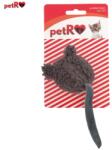 petRO Jucarie pisica minge soricel plus gri 13 cm PETRO PTR-LBD2017-3